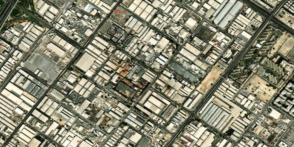 Alserkal Avenue со спутника