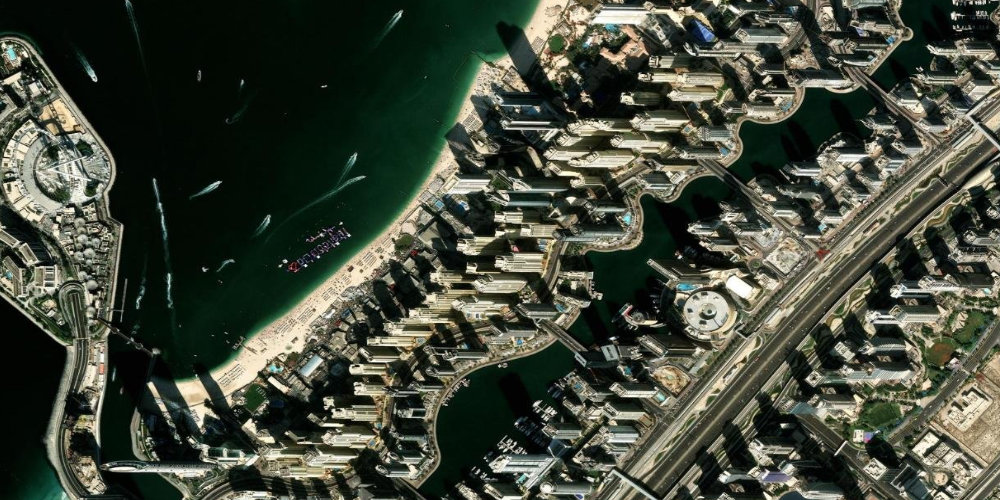 JBR / The Walk со спутника
