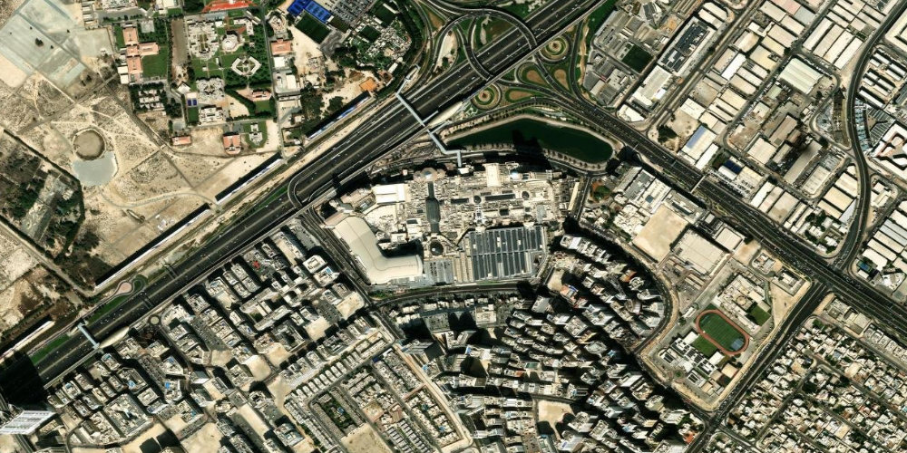 Ski Dubai со спутника