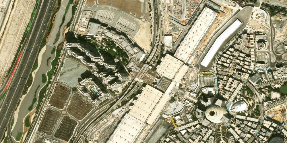 Expo City Dubai со спутника